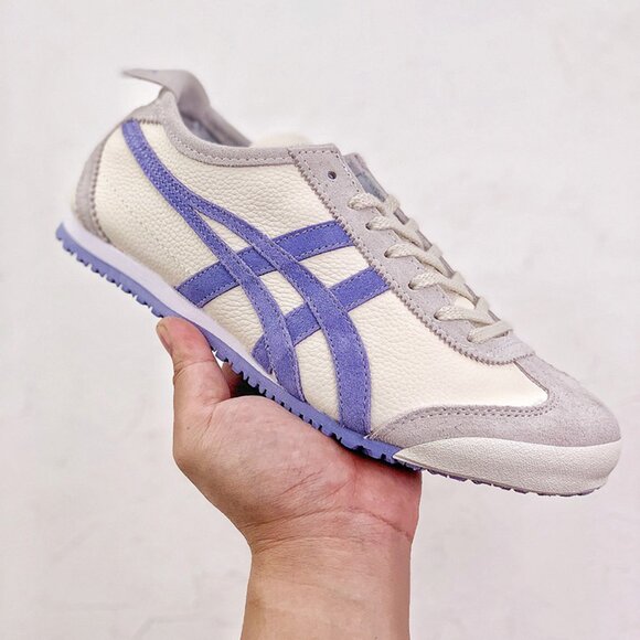 Onitsuka Tiger MEXICO 66 Cream/Purple Sneakers - Picture 8 of 9